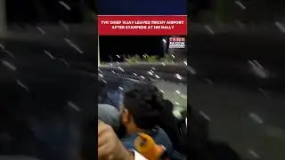 Tamil Nadu: TVK Chief Vijay Leaves Trichy Airport Following Stampede At His Rally In Karur #shorts