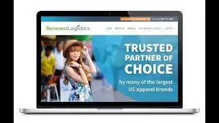 Logistics company website design video demonstration