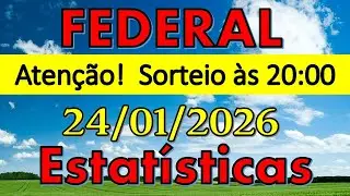 FEDERAL - ESTAT&Iacute;STICAS FEDERAL -  JOGO DO BICHO - dia 24/01/2026 - ProfessorAndersonJB -- INSTAGRAM