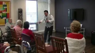 Ralph Picker sings Sinatra on Valentine's Day 2014 at Senior Citizen Home