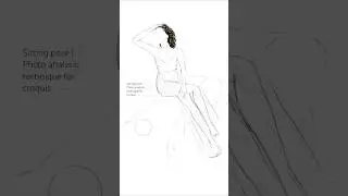 (518)How To Draw Fashion Sketches | Tutorial ✨ fashion croquis | Photo analysis #shorts #yt #art