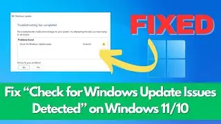 Fix &ldquo;Check for Windows Update Issues Detected&rdquo; on Windows 11/10