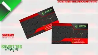 master visiting card design | using CorelDRAW (CDR file)