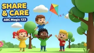 The Lost Kite 🪁 | Lesson of Sharing for Kids ❤️ | ABC Magic 123