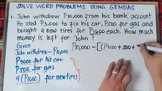 Solve Word Problems Using GEMDAS | Grade 7 | Quarter 3 | Matatag Curriculum |