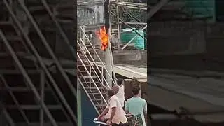 Electric post was burn 🔥😳