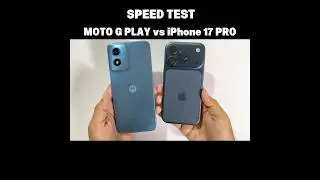 MOTO GPLAY vs iPhone 17 PRO Speed TEST!!