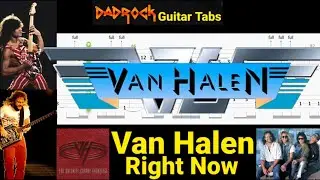 Right Now - Van Halen - Guitar + Bass TABS Lesson