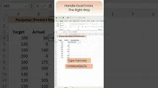 Handle Excel Errors the Right Way! ⚠️ | IFERROR Formula