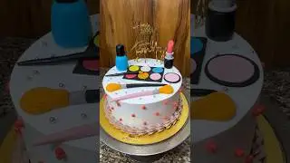 Makeup 💄 Theme Cake Design #makeupcake #cake #trending #shorts #viralshort #ytshorts