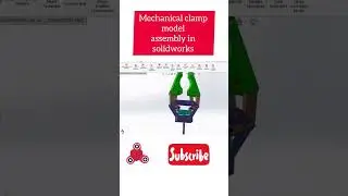 mechanical clamp assembly in solidworks #catiav5 #cad #cadcamtutorials #catia   #automobile #cad