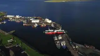 Greencastle Harbour by drone