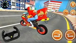 🥰New game 🚵 food delivery work hard task🤤