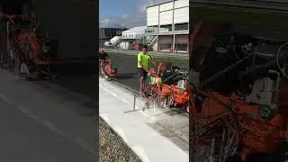 Track preparation for the Dutch Grand Prix at Zandvoort