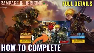 How To Complete Rampage Event In Free Fire Rampage II Uprising Full Details