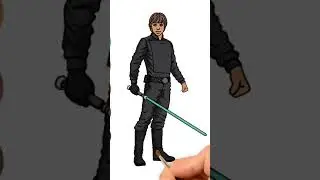 Luke Skywalker Drawing Tutorial Part 4 #drawingchannels #starwars #jedimaster