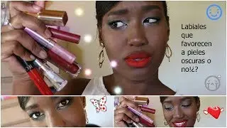 MEJORES LABIALES pieles oscuras, morenas, negras y los PEORES // En español // Paula Jorge
