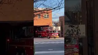 Fairfax city fire tower ladder 403 returning #fast #fire #ladder #emergency #automobile #iaff