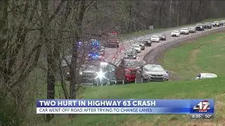 2 injured, 1 seriously in Highway 63 crash near Boone-Callaway line