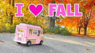 A Cozy Autumn Drive in My Shrinking Ice Cream Truck || POV ASMR