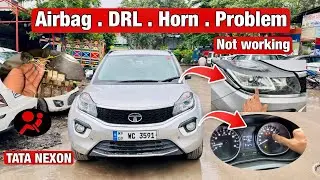 Tata Nexon headlight DRL horn not working / and airbag warning light show ￼