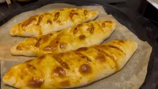Turkish Chicken Pide Bread 