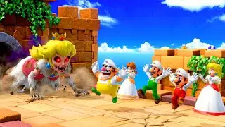 【スーパーマリオパーティ】面白いミニゲームマリオVsピーチVsクッパVsドンキーコング(たつじん難易度)
