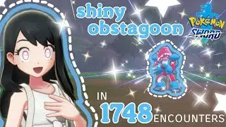 ♡ SHINY OBSTAGOON in 1748 ENCOUNTERS! (Pokemon Sword) ♡