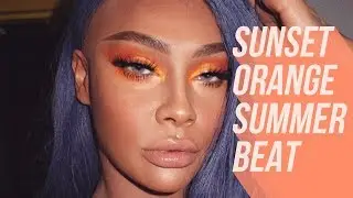 COLOUR POP ORANGE SUNSET MAKEUP | SONJDRADELUXE
