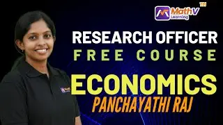Panchayathi Raj | Economics | Research Officer in Economics & Statistics Dept. | Kerala PSC | MathV