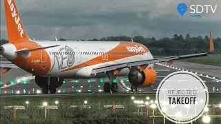 Rejected Takeoff at Speed - EasyJet Airbus A321 Neo - Wizzair Go around
