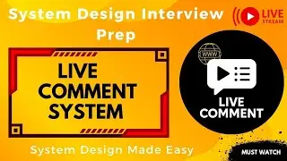 Live Comment System Design for Millions of Users | Pub/Sub, WebSockets,SSE|#livecomment#systemdesign