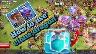 Th11 dragon + clone spell attack strategy | how to 3stars th11_th11 attack strategy_clash of clan