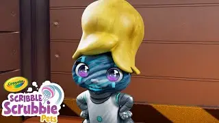 She Turned Into A Robot!! 🤖 Crayola Scribble Scrubbie | Funny Cartoons for Kids