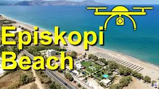 Episkopi Strand&ndash; Rethymno &ndash; Kreta von oben &ndash; 4K Drohnenvideo