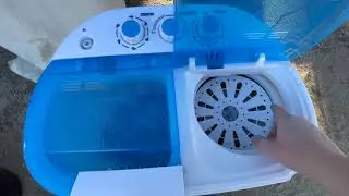 VCJ Portable Washing Machine, Camping Clothes Washer, Off Grid Washer and Spinner