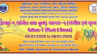 Dance Performance In  DAE 40th Sports & Cultural Meet 2025-26 Music & Dance Yogesh Sharma Kota