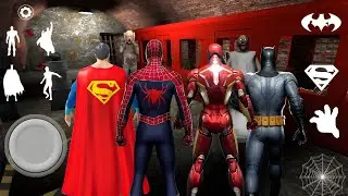 Playing As Superman, Ironman, Spiderman & Batman In Granny 3 