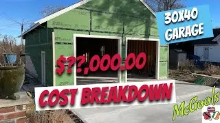 New 30x40 Garage - Shop Build Cost Breakdown