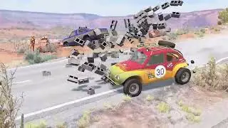 Cars vs Brick Wall &ndash; BeamNG.Drive