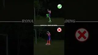 How to do RONALDO JUMP HEADING ⚽️.#football #footballskills #soccer #ronaldojump #shorts