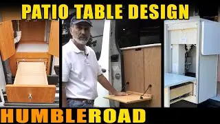 The Evolution of the patio table in a custom van by Humble Road