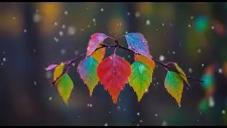 Frozen Dreams &ndash; Peaceful Sleep Under the Winter Sky #relax #raindrops #rainpiano #sleepmusic