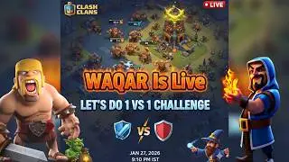 Waqar is LIVE: 🪓Friendly War Challenge ⚒️ #clashofclans​​​ #coc​​​ @clashofclans