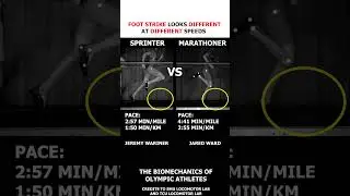 Foot Strike Pattern can be different at different speeds.
