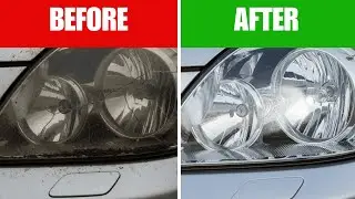 INGENIOUS TRICK! MAKE HEADLIGHTS CRYSTAL CLEAR IN 5 MINUTES