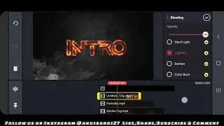 How To Make Text Fire Animation Intro Using KINEMASTER+PIXELLAB | ANUJ INTRO MAKER