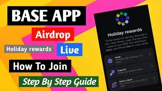 Base App New Airdrop || How To Join || Full Step By Step Guide ✅