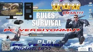 RULES OF SURVİVAL PC NASIL İNDİRİLİR VE OYNANIR??!!(%100 VİR&Uuml;SS&Uuml;Z GER&Ccedil;EK)