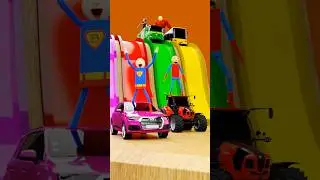 Spiderbaldi, Hulk Baldi, Batman Baldi, Super Baldi vs Baldette colored slide  #baldi #mario #slide